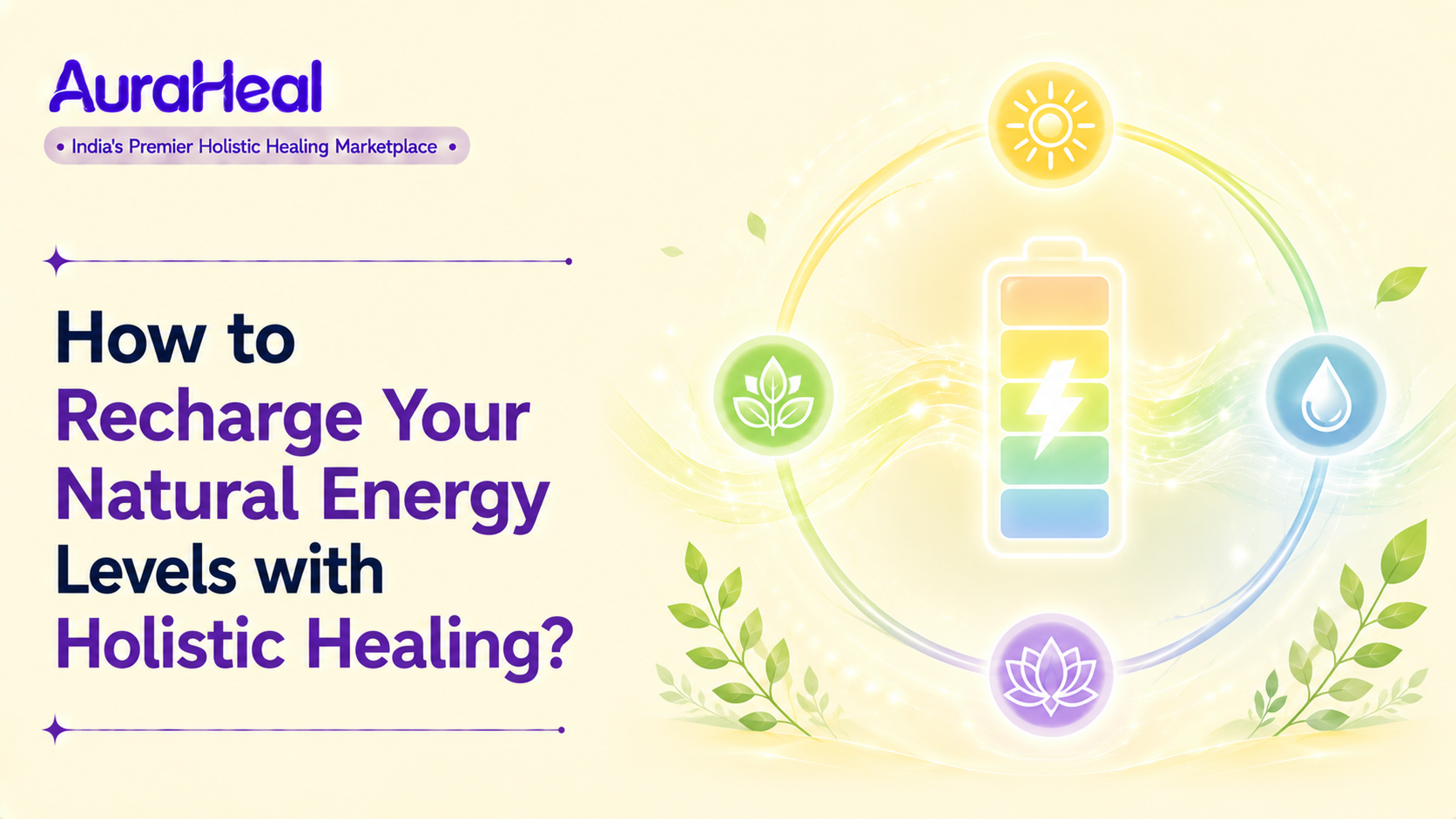 How to Recharge Your Natural Energy Levels with Holistic Healing?